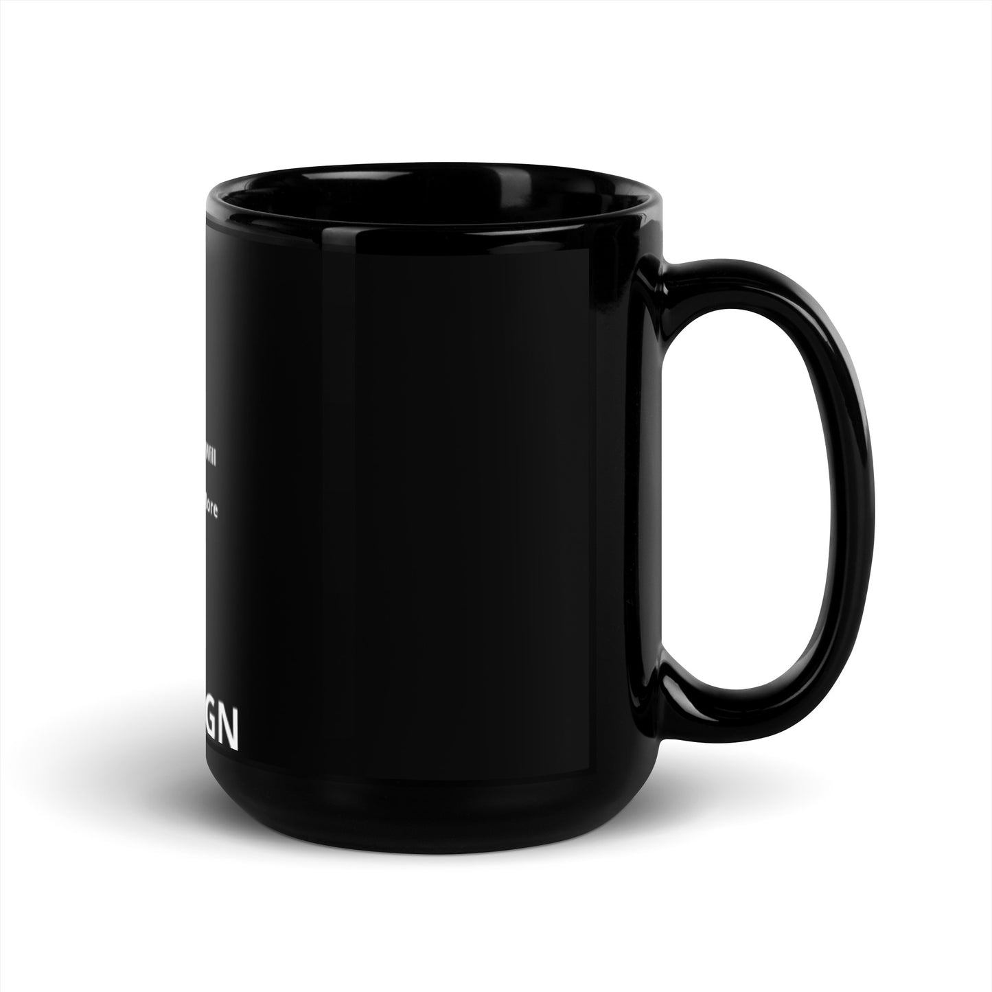 Manifestation Black Glossy Mug