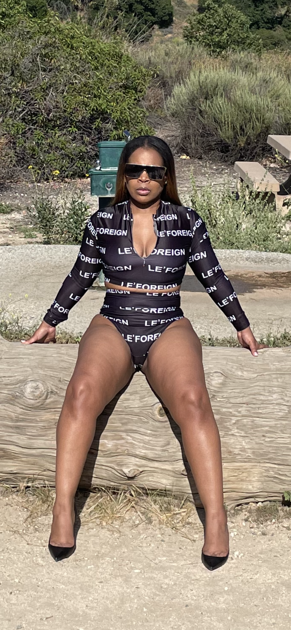 Le' Foreign High Waist 2 Piece Set