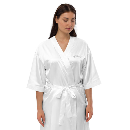 Satin robe